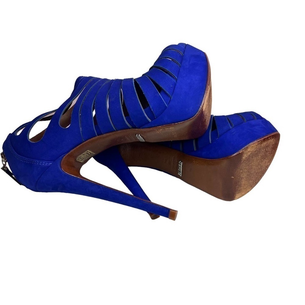 Schultz Royal Blue Suede Shoes. Size: 8 #29 - Picture 4 of 8